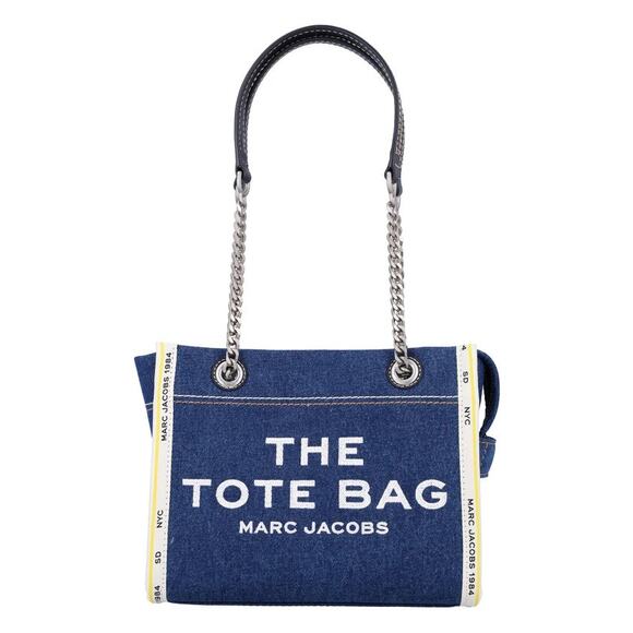 Marc Jacobs The Small Tote Shoulder bag Denim Tote New Sealed - Picture 1 of 14